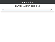 Tablet Screenshot of elitemakeupdesigns.com